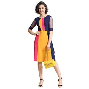 KERI PERRY Dresses for Women, Western Dresses for Women, Dress for Women, Dresses for Women, Knee Length Dress for Girls, Imported Lycra Western Dress, Multicolour Western Dress