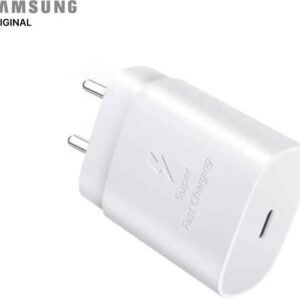 SAMSUNG Original 25W, Type C Power Adaptor compatible for all Samsung Devices (Super Fast Charge 3.0) (White)