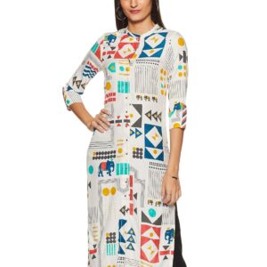 W for Woman Women's Rayon Kurta