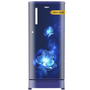 Whirlpool 184 L Direct Cool Single Door 4 Star Refrigerator with Base Drawer with Intellisense Inverter Compressor (Blue Radiance, 205 MAGIC COOL ROY 4SInv BLUE RADIANCE-Z)