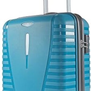Aristocrat Airpro 55 Cms Small Cabin Polypropylene Hardshellsided 8 Wheels Luggage/Suitcase/4 Wheel Inline Trolley Bag- Coral Teal Blue