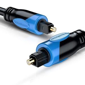 BlueRigger Digital Optical Audio Toslink Cable (10 Feet / 3 Meter) With 8 Channel (7.1) Audio Support (for Home Theatre, Xbox, Playstation etc.)