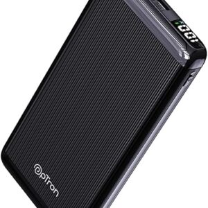 pTron Dynamo Vortex 10000mAh 22.5W Fast Charging Power Bank, 20W PD Fast Charging, supports Xiamo, Redmi, Samsung,iPhone, Oneplus, Oppo, 2 Outputs & 1 Input & Multiple Layers of Protection (Black)