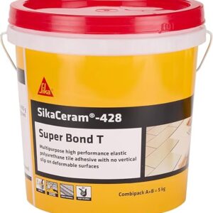 SIKA - Tile adhesive - SikaCeram 428 Super Bond T - Multipurpose high performance tile adhesive with no vertical slip on deformable surfaces - 5kg