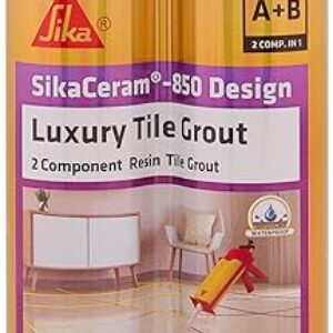 SikaCeram 850 Design, Glitter White, Epoxy floor and wall tile coloured grout for joint 2-15mm inside, 400ml