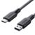 Ambrane Unbreakable 60W / 3A Fast Charging 1.5m Braided Type C Cable for Smartphones, Tablets, Laptops & other Type C devices, PD Technology, 480Mbps Data Sync, Quick Charge 3.0 (RCT15AFambr)