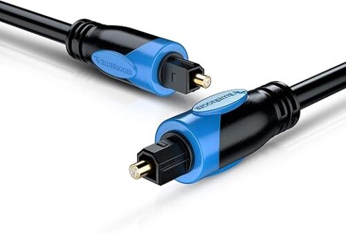 BlueRigger Digital Optical Audio Toslink Cable (10 Feet / 3 Meter) With 8 Channel (7.1) Audio Support (for Home Theatre, Xbox, Playstation etc.)