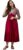 PFK India Women’s Cotton Maroon Kurta Dress for Women Stylish Dress for Women Soft Rayon Maroon Gota Work Kurti for Women