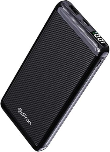 pTron Dynamo Vortex 10000mAh 22.5W Fast Charging Power Bank, 20W PD Fast Charging, supports Xiamo, Redmi, Samsung,iPhone, Oneplus, Oppo, 2 Outputs & 1 Input & Multiple Layers of Protection (Black)