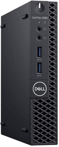 (Refurbished) Dell OPTIPLEX 3060 Tiny Desktop (Intel Core i3 8th gen 2.5ghz, 8 GB RAM, 240gb SSD, Windows 11 (Upgraded), MS Office/ Intel HD Graphics/, USB 3.0, Ethernet,VGA), Black