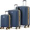 Safari Thorium Neo 8 Wheels 55, 66 and 77 Cm Small, Medium and Large Trolley Bags Polycarbonate 360 Degree Wheeling System Luggage, Trolley Bags For Travel Set of 3, Suitcase For Travel, Graphite Blue