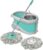 Spotzero by Milton Prime Mop with Big Wheels and Stainless Steel Wringer, (Aqua Green, 2 Refills)