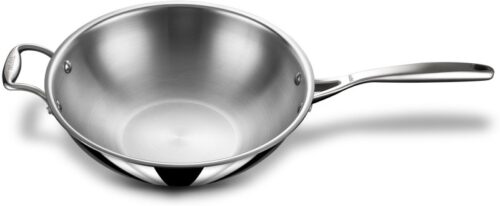Stahl Triply Stainless Steel Artisan 4726, 26cm, 3.3 Liters Deep Fry Pan 26 cm diameter with Lid 3.3 L capacity