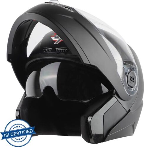 Steelbird SBA-7 7Wings ISI Certified Flip-Up Helmet for Men and Women Motorbike Helmet