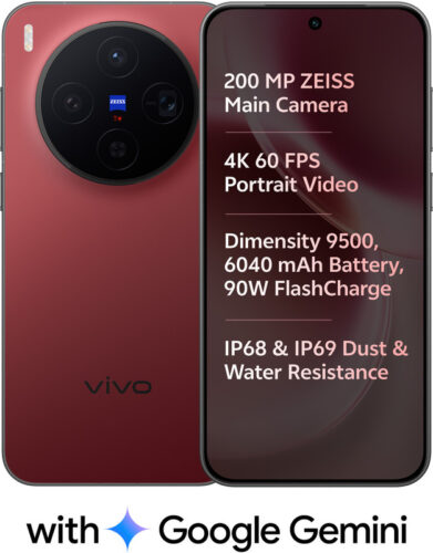 vivo X300 (Summit Red, 512 GB)(16 GB RAM)
