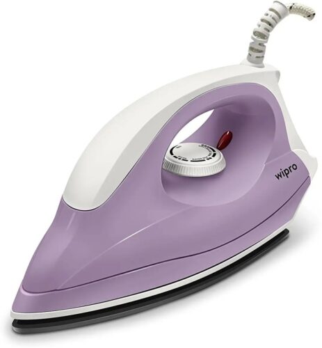 Wipro Super Deluxe 1000 Watt GD205 Automatic Electric Dry Iron | Large Soleplate|Anti bacterial German Weilburger Double Coated Soleplate | Quick Heat Up